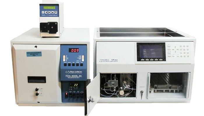 Used Viscotek VE 2001 GPC Max 2501 UV Detector & TDA 301 Chromatography System (6960)