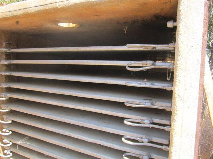Used Dryer, Tray, Vacuum, 450 SF, 15 Trays, C/st, JP Devine, #C737423