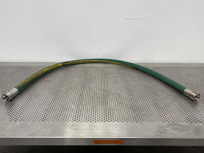 Used Parker 72" x 1 1/2" Wildcatter SWC693 UHMWPE Chemical Suction Hose 250 PSI