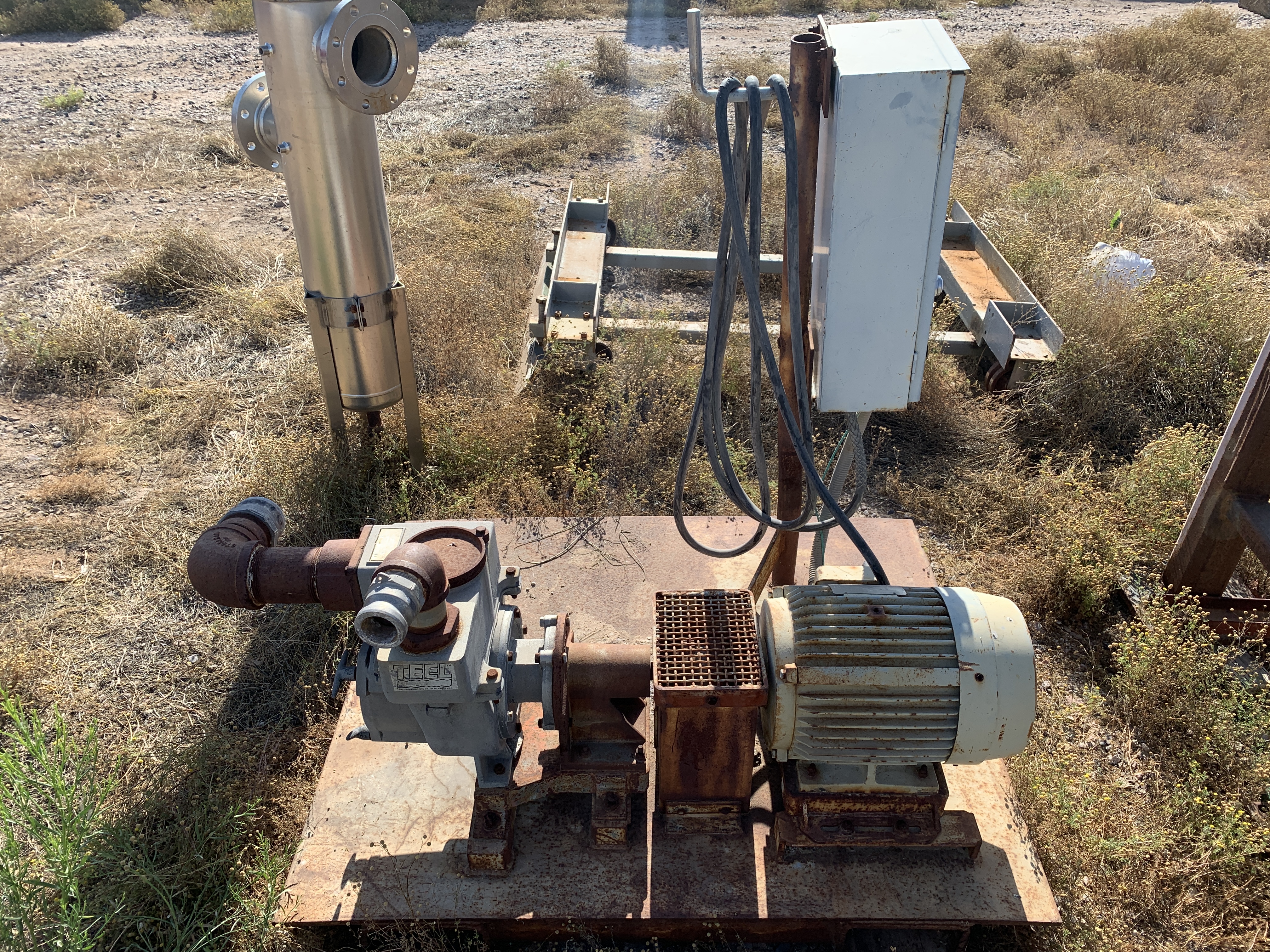 Used Teel 3P609 Solids Pump; 10HP Motor