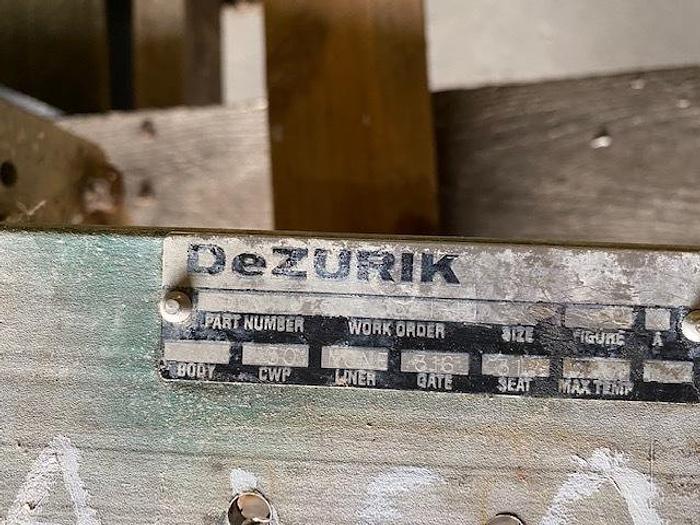 Used DEZURIK 8" PNEUMATIC 316 S/S VALVE Pending JE
