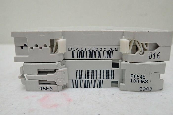 Used Lot of 2 Circuit Breakers: Merlin Gerin multi9 C60HB B4 & Siemens 5SY61 MCB D16