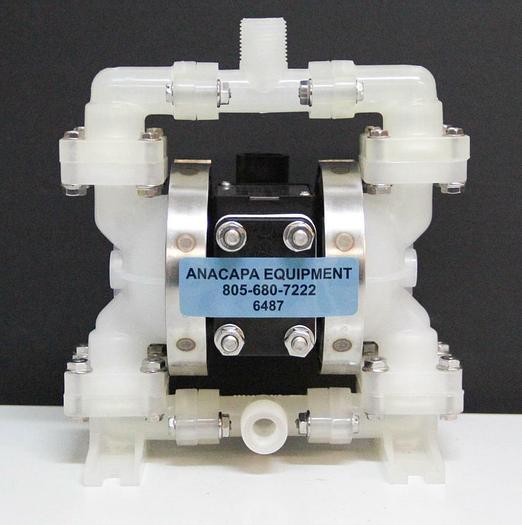 Used Sandpiper PB 1/4 TT3PP Polypropylene Air Double Diaphragm Pump 4 GPM (6487)