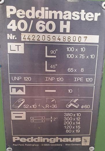 Gebraucht Hydraulische Profilstahlschere Peddinghaus Peddimaster 40/60