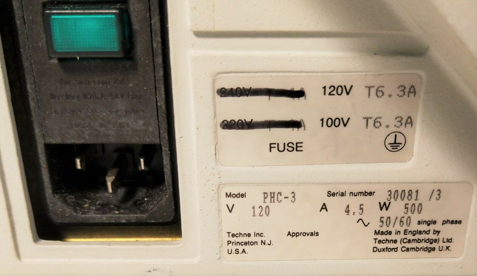 Used Techne PHC-3 Thermal Cycler