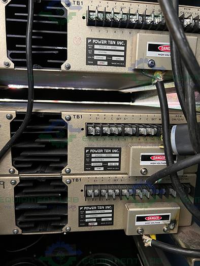 Used Power Ten Inc 3450D-4050, 3450D-10100, 3400d-7.5250 w/ Wakefield Utility Rack