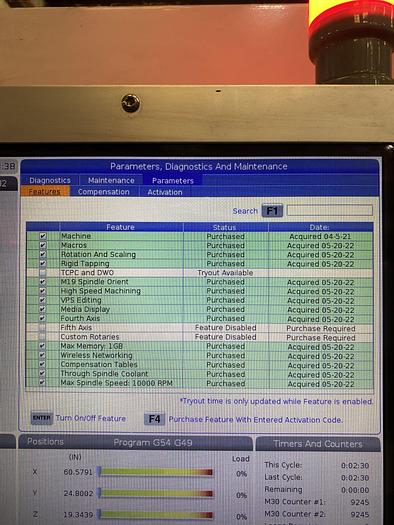 Used 2020 HAAS VF-7 4-Axis APC CNC Vertical Machining Center ***Low Hours***