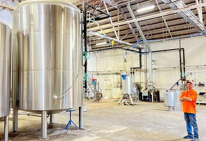 Used Tank, 3,875 Gallon, S/st, Jkt, 30 PSI, 125 BBL BriteTank, JVNW #C744693