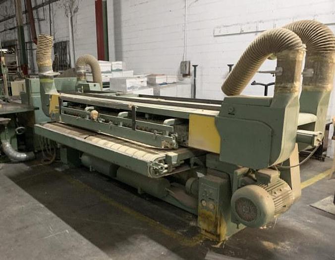 Used HEESEMAN DVB-2 FEED-THROUGH DOUBLE CROSS-BELT FINISH SANDER