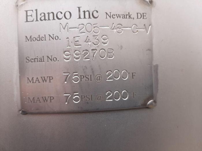 Used Heat Exchanger, Spiral, S/st, Elanco, Mdl M-205-C-V, 75 PSI #S744389