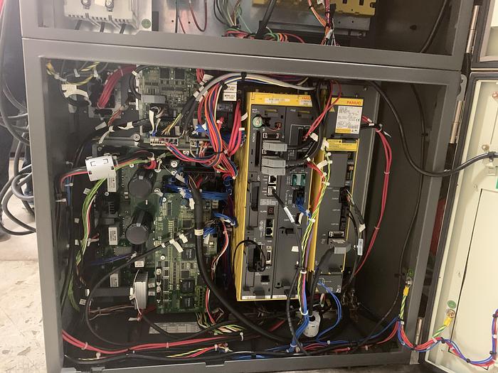 Used LINCOLN ELECTRIC SYSTEM 20 MIG WELDING CELL WITH FANUC ARCMATE 100IC ROBOT AND R30iB CONTROLLER