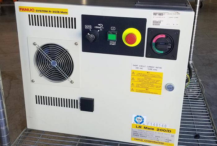 Used FANUC LR MATE 200iD 6 AXIS CNC ROBOT WITH R30iB CONTOLLER