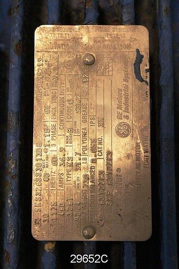 Used General Electric 5KS326SS3013D8 30 Hp-1175 Rpm Ac Motor #29652