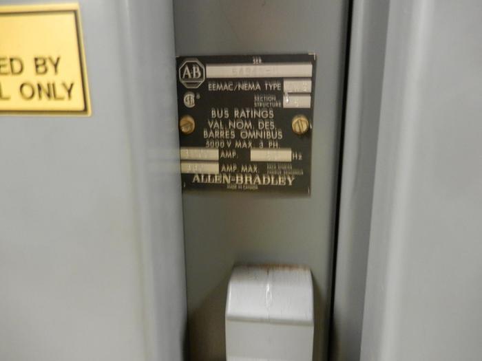 Used 2400V ROCKWELL AUTOMATION ALLEN BRADLEY MOTOR STARTER SECTION