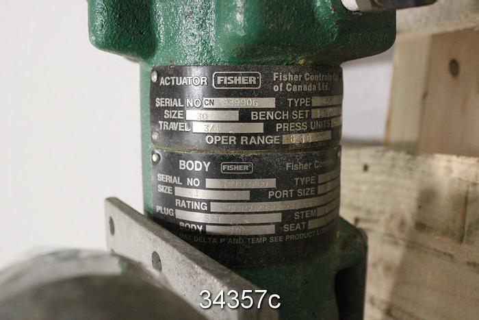Used Fisher F7 1" Steam Valve #34357