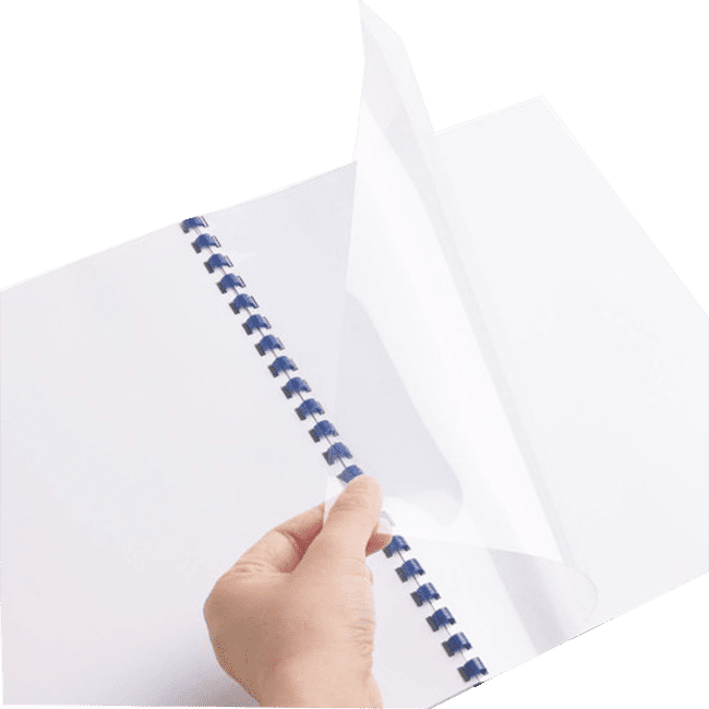 Clear PVC A4  Protective Binding Covers 180 Micron (Pack of 100)