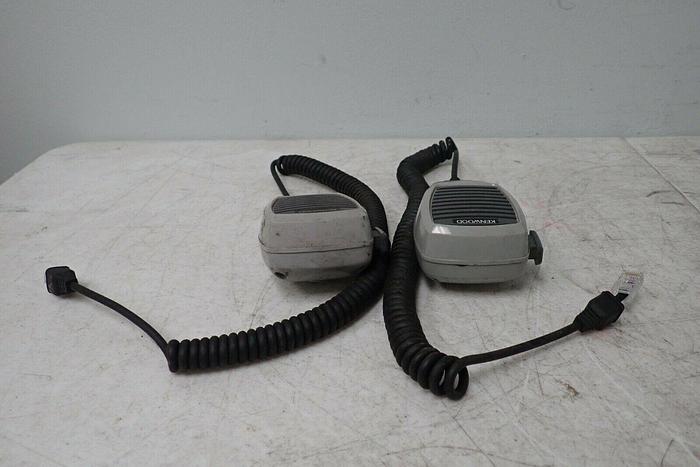 Used Lot of 2 Kenwood Dynamic Impedance Handheld Microphones