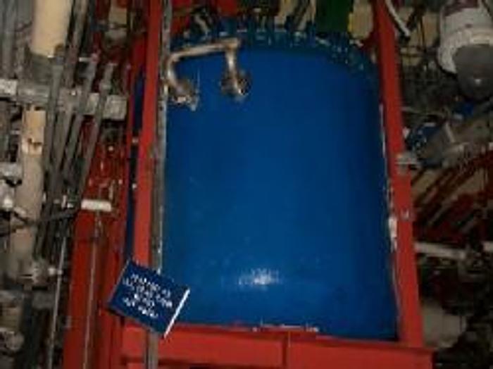 Used Pfaudler 300 gallon vertical glass lined vacuum receiver