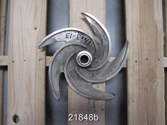 Used Goulds 3196 Impeller, 12.5", 5-Vane, Casting No.: 53970 (For 1.5x3x13 Pump) #21848