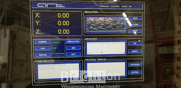 Used 2006 ART EuroSpindle 10HP CNC Router
