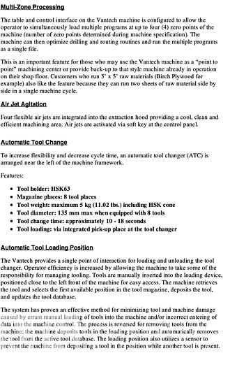 Used 2016 Weeke Vantech 5x10 CNC Router with Offloading