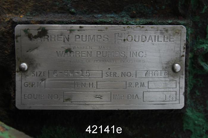 Used Sulzer 6SM15 Pump, 9-Vane Stainless Steel Impeller #42141