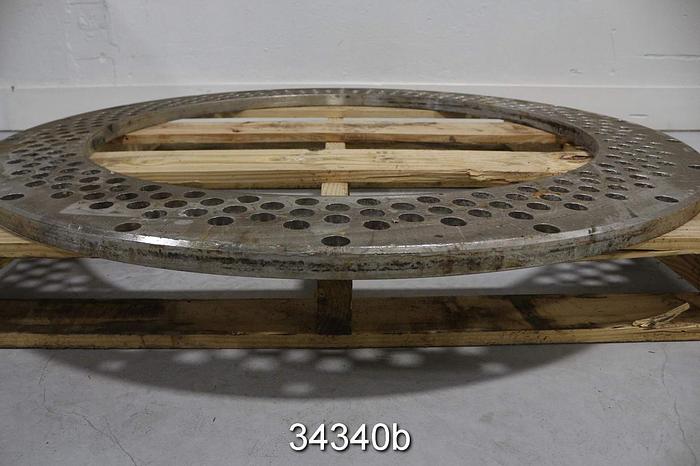 Used Beloit Shark Pulper Extraction Plate, 47" Outer Diameter, 35" Inner Diameter #34340