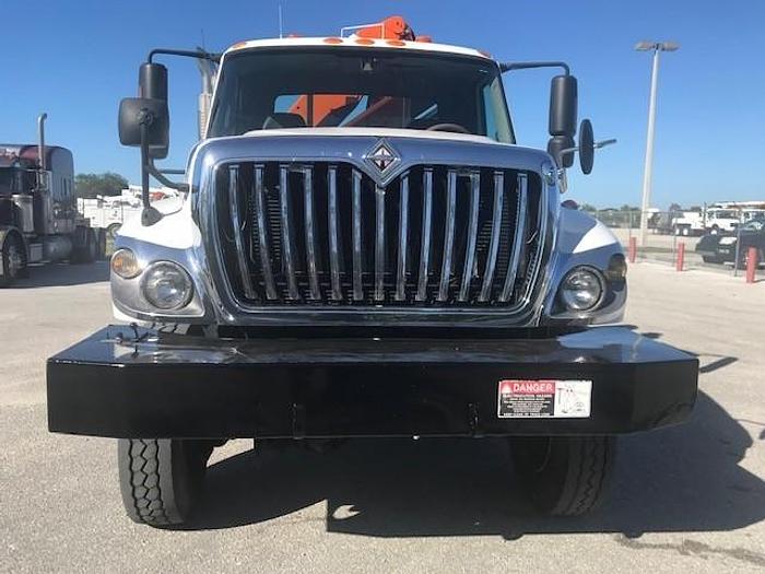 Used 2008 International 7400 4x4 Flatbed Knuckle Boom Truck - C44369