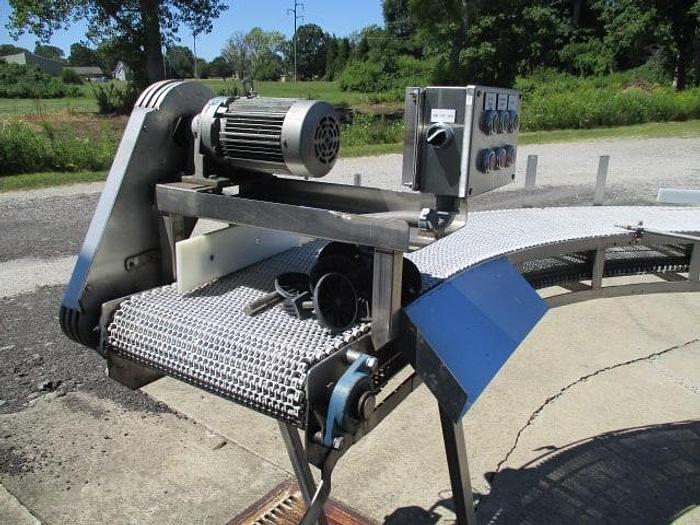 Used 180 Degree Stainless Steel Turn Conveyor