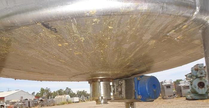 Used Tank, 550 Gallon, S/st, Agit, Jkt, 52" x 60", DT/DB, #S742668