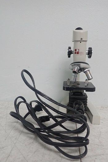 Used Southern Precision Instrument Model 1853L Microscope w/ Objectives 4x, 10x, 40x