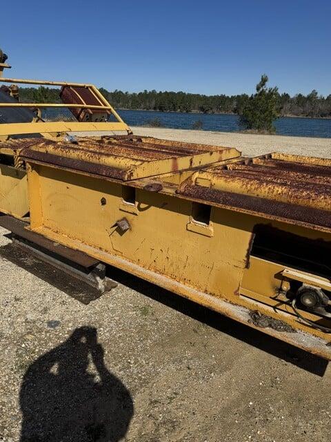 Used Drive over truck unloader with conveyor belt