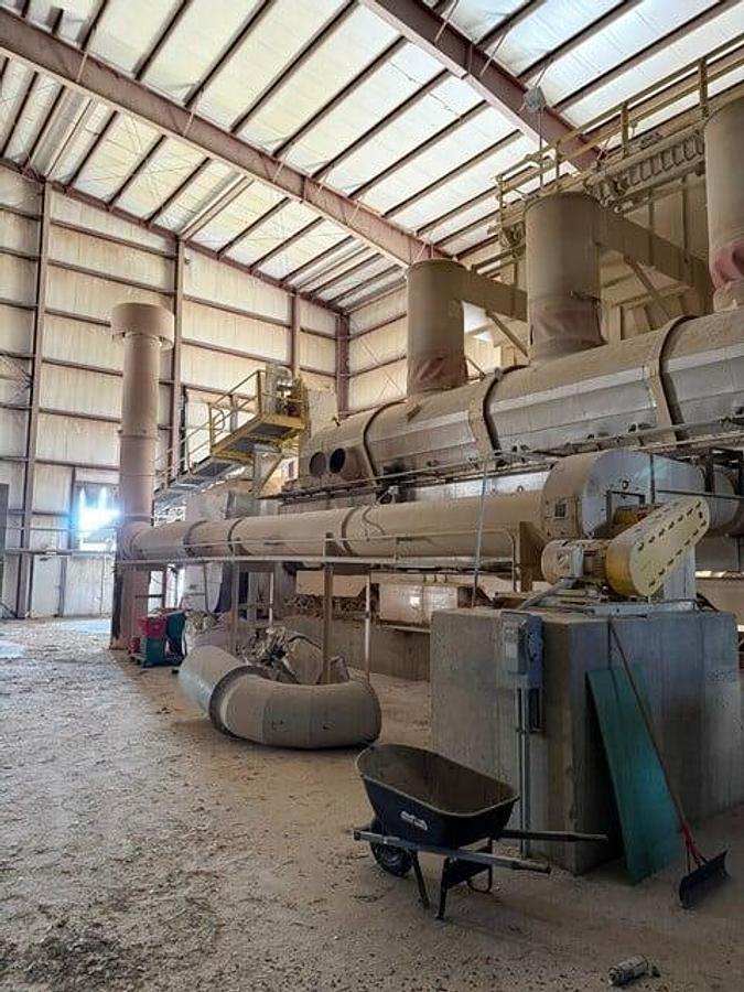 Used Carrier, 100 ton per hour fluid bed dryer