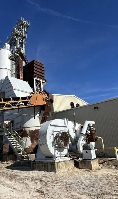 Used Starkaire, 100 ton per hour fluid bed dryer