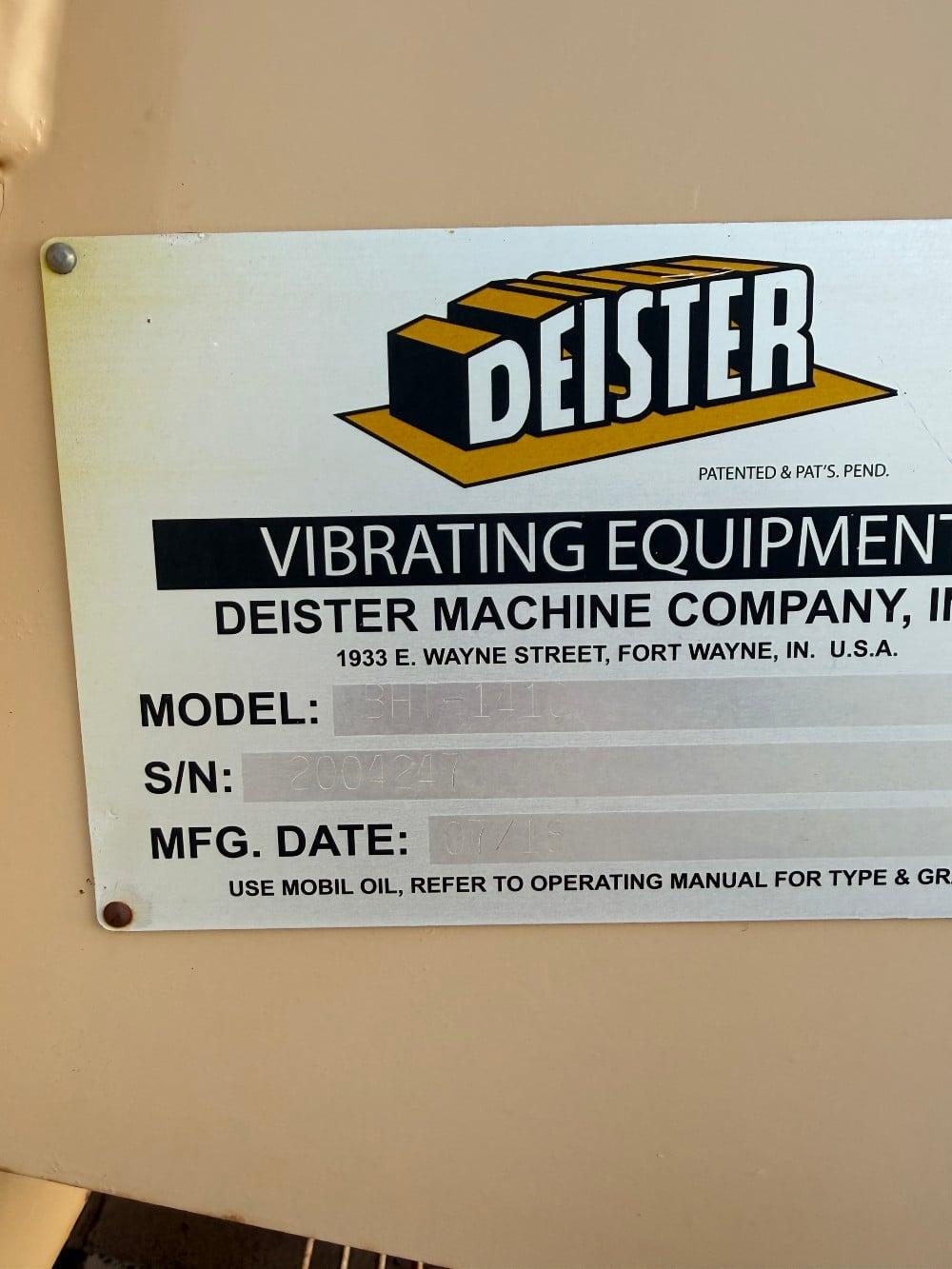 Used 48" x 120" Deister #BHT-1410, inclined screen