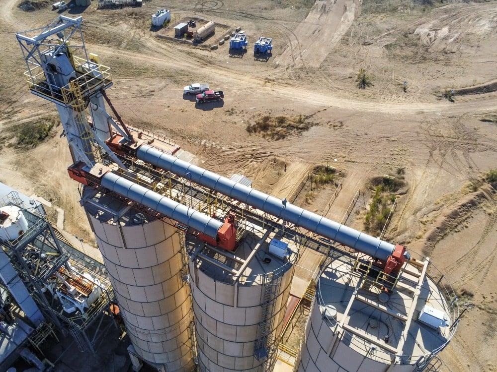 Used 30" wide x 69' long, Superior #30x69, truss frame conveyor