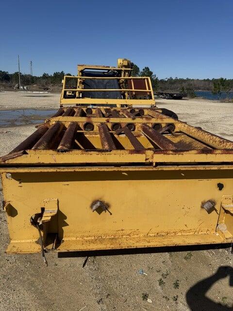 Used Drive over truck unloader with conveyor belt