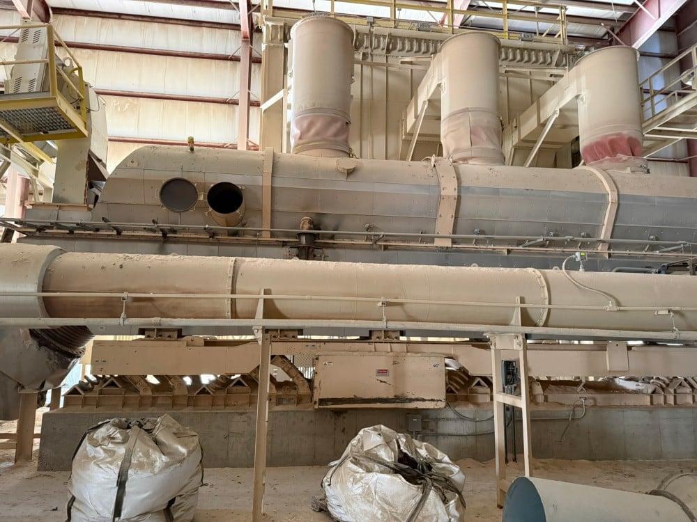 Used Carrier, 100 ton per hour fluid bed dryer