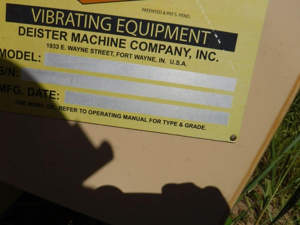 Used 48" x 120" Deister #BHT-1410, inclined screen