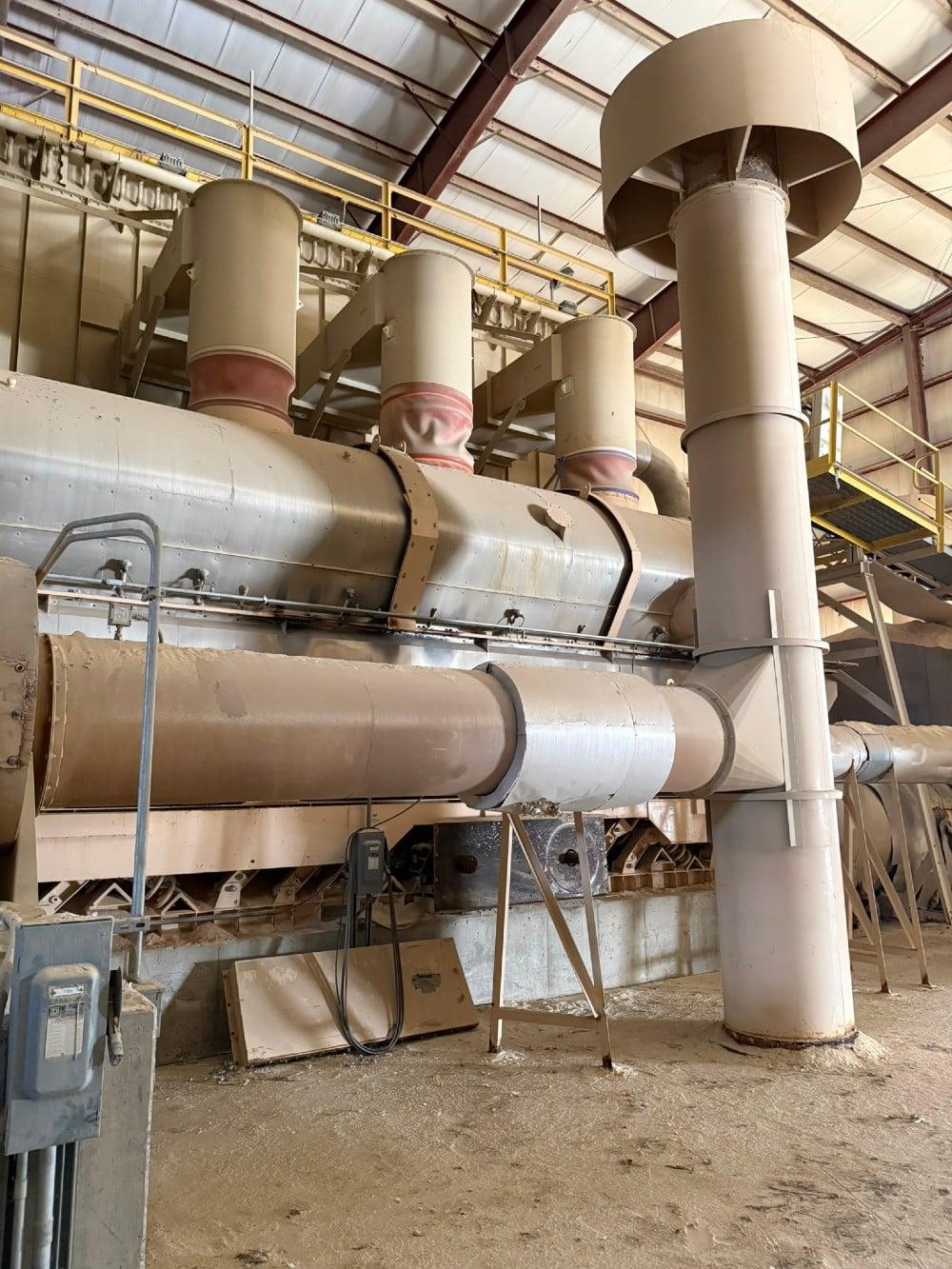 Used Carrier, 150 ton per hour fluid bed dryer