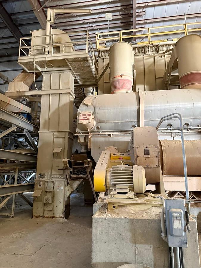 Used Carrier, 150 ton per hour fluid bed dryer