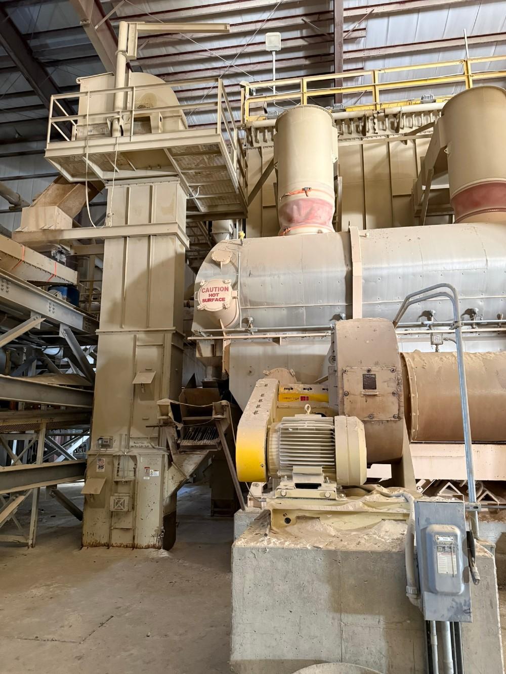 Used Carrier, 150 ton per hour fluid bed dryer
