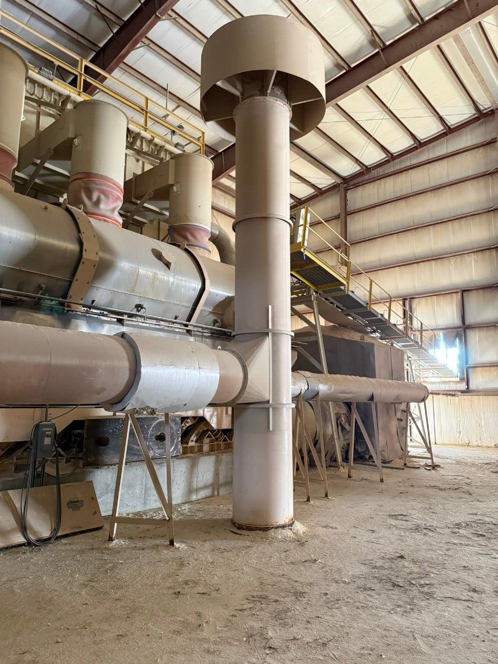 Used Carrier, 150 ton per hour fluid bed dryer