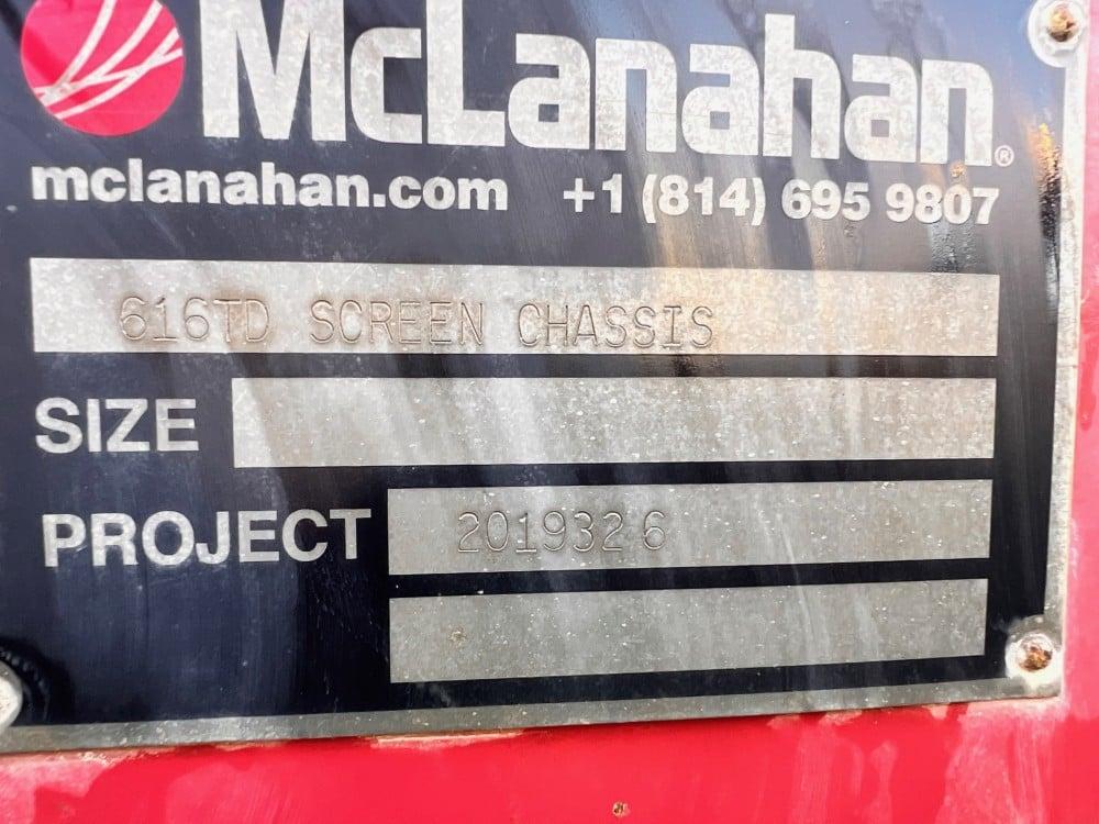 Used 72" x 192" McLanahan #616TD, portable screen chassis, triple deck screen plant