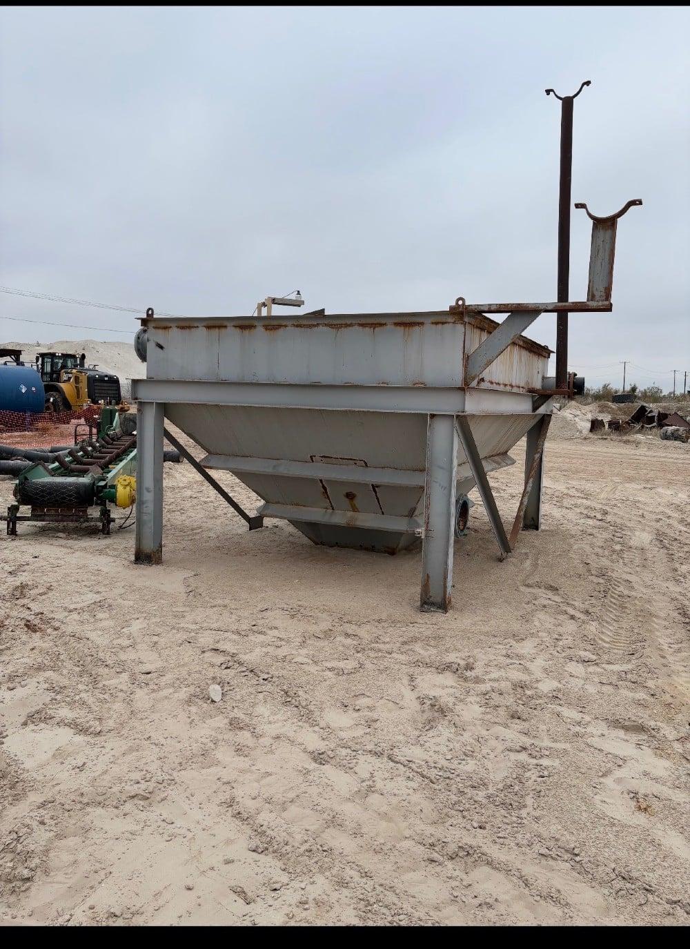 Used 10-foot wide by 12-foot-long sump tank