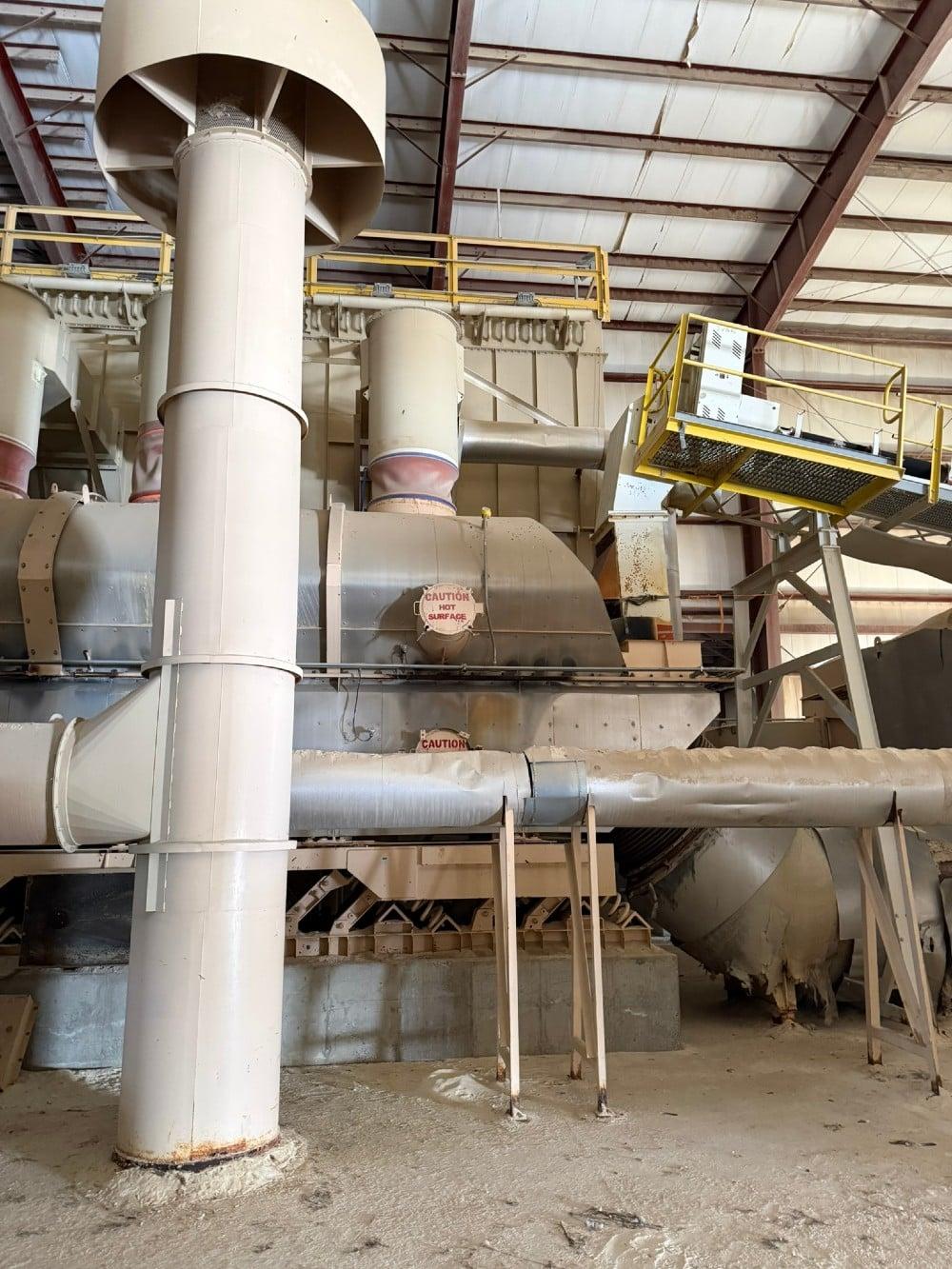 Used Carrier, 150 ton per hour fluid bed dryer