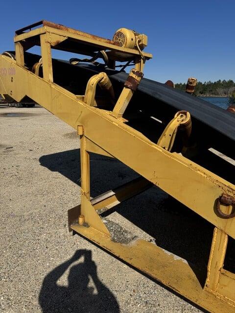 Used Drive over truck unloader with conveyor belt