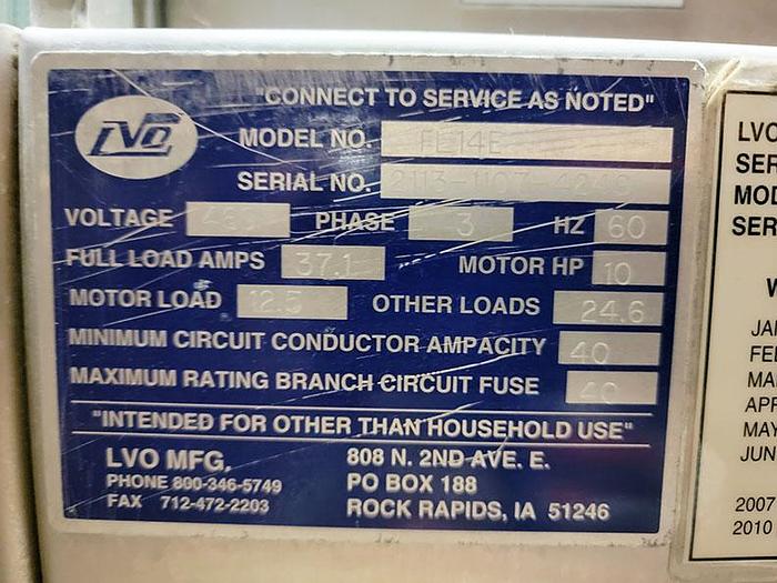 Used LVO FL-14E Pan Washer