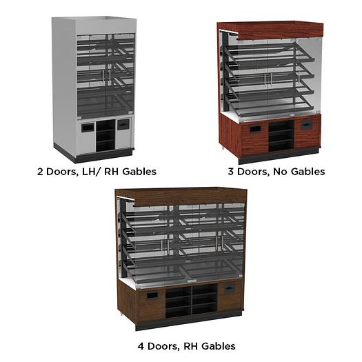 Cayuga Pastry Case W Ledge - 37" D