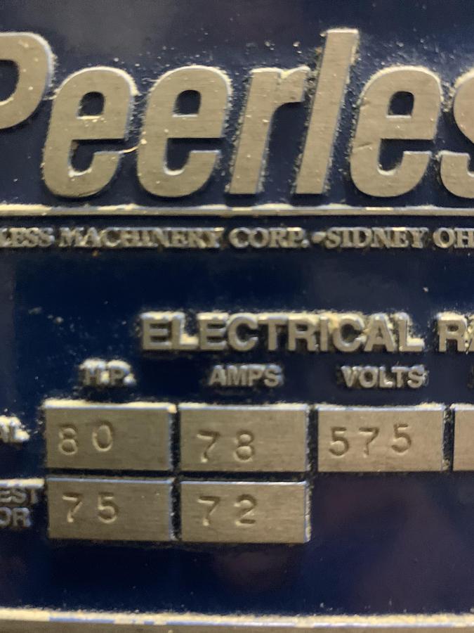 Refurbished Peerless HS13 HD Horizontal Roller Bar Mixer and Scaling Hopper